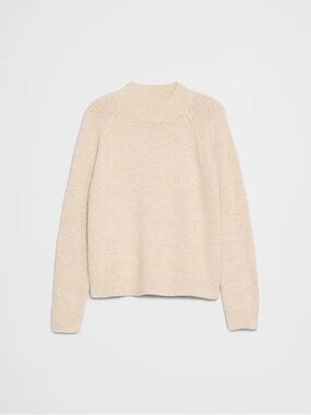 Banana Republic Cream Mock Neck Sweater